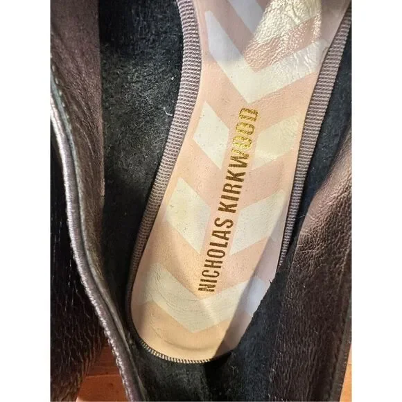 Nicholas Kirkwood Silver Leather Loafers - Size 36.5 (6.5) - Picture 2 of 10